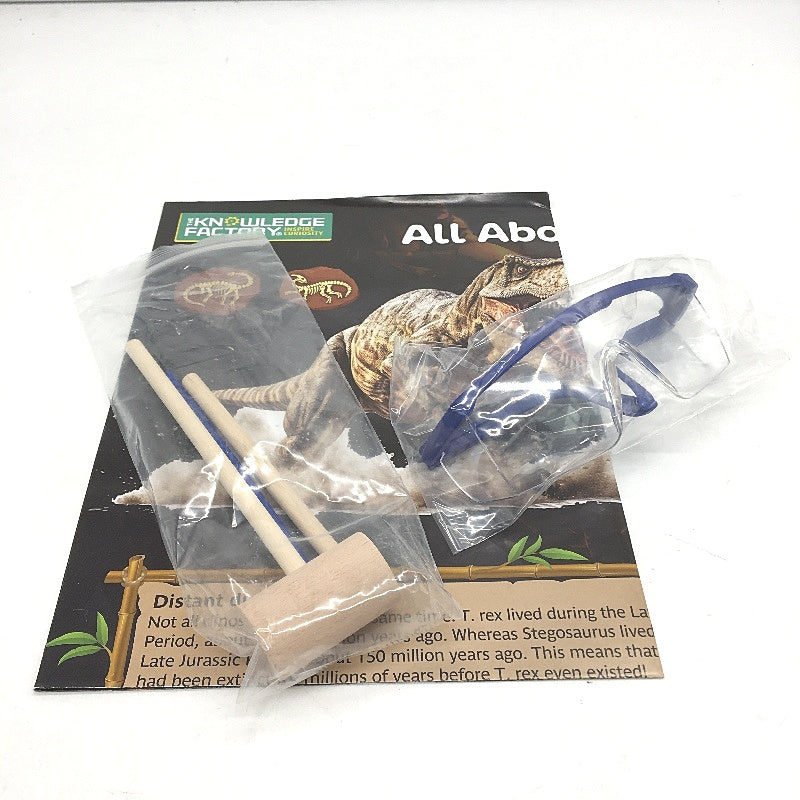 The Knowledge Factory Dinosaur Digging T Rex Skeleton Archeology Kit NEW