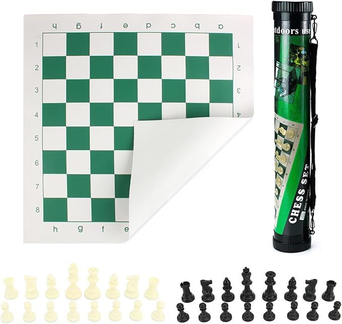 Beauties Factory Roll Up Portable Chess Set with Carry Case 50x50cm NEW