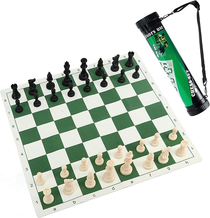 Beauties Factory Roll Up Portable Chess Set with Carry Case 50x50cm NEW