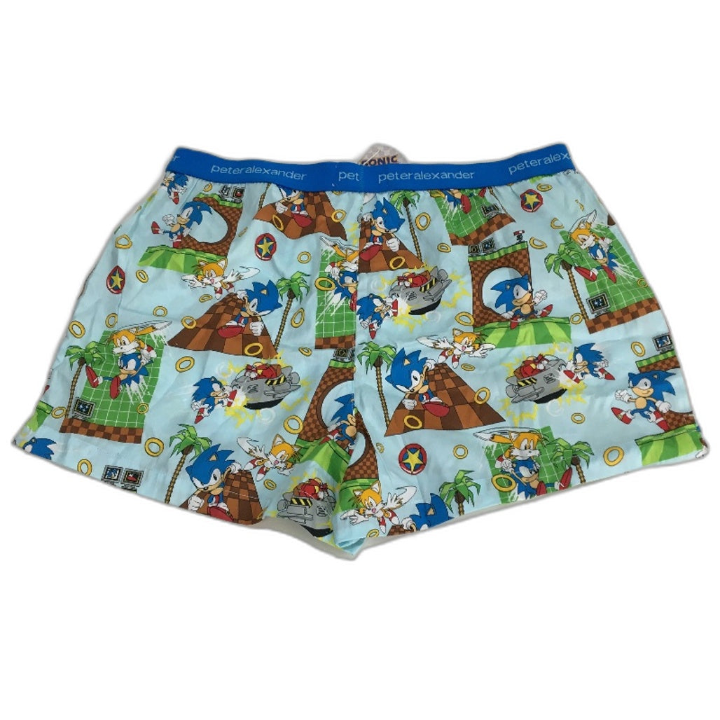 Peter Alexander Sonic the Hedgehog Green Hill Zone Boxers Mens Size Large NEW