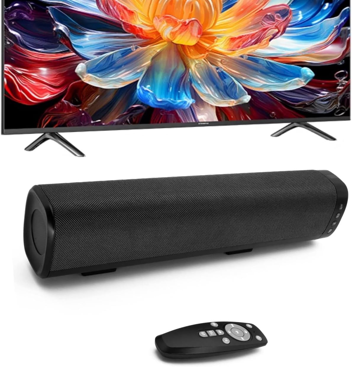 16 Inch 50W Compact Mini TV HiFi Bluetooth Sound Bar Speaker NEW