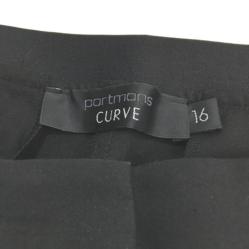 Portmans Easy Does It Tapered Elastic Black Work Pants Ladies Sz AU 16 Curve NEW