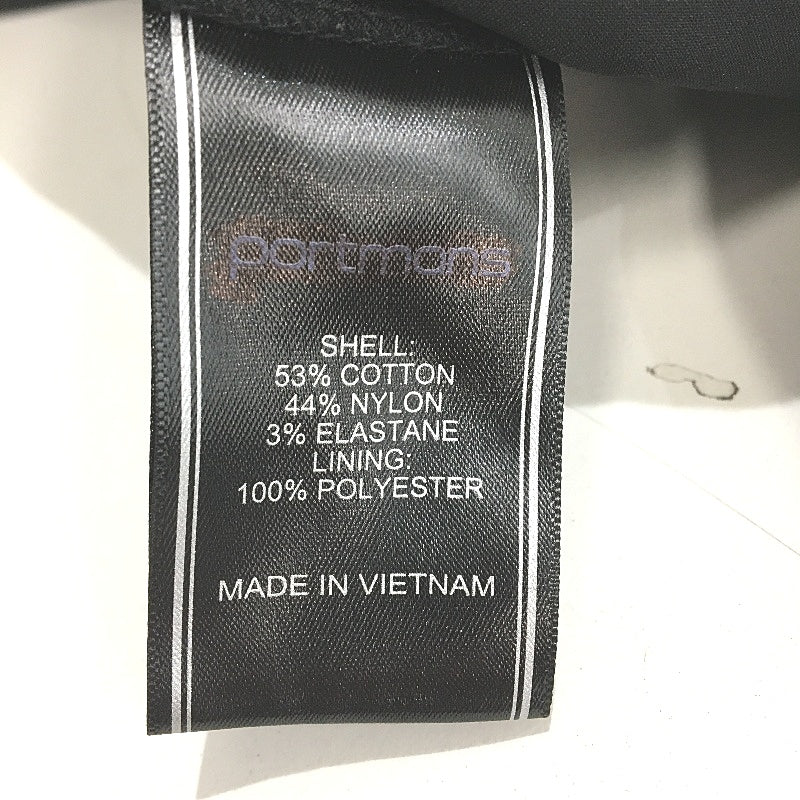 Portmans Easy Does It Tapered Elastic Black Work Pants Ladies Sz AU 16 Curve NEW