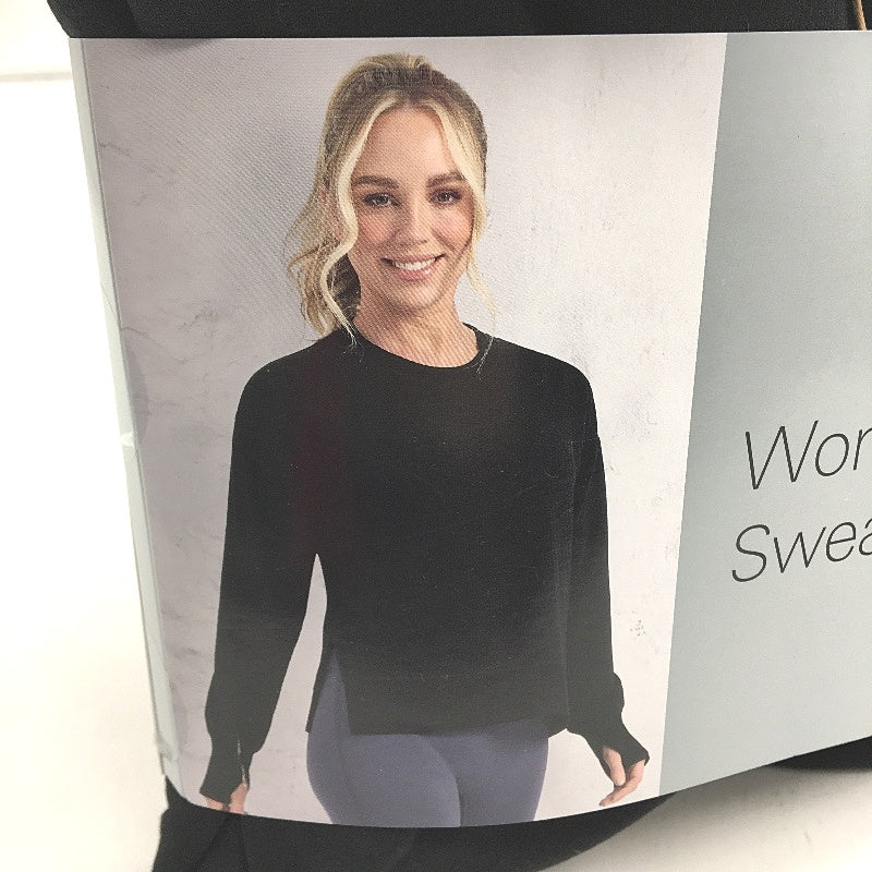 Crane Performance Crew Neck Classic Black Sweater Jumper Top Size M NEW