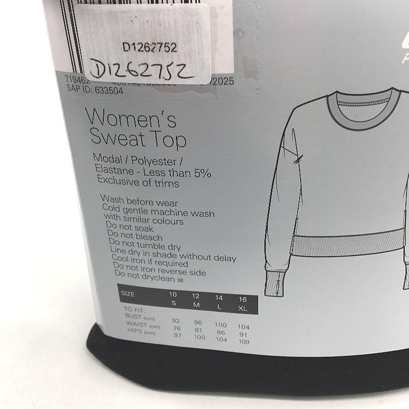 Crane Performance Crew Neck Classic Black Sweater Jumper Top Size M NEW