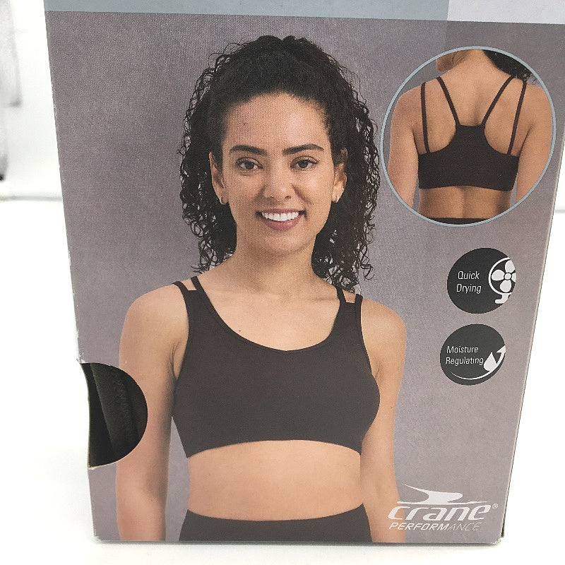 Crane Performance 2 Pack Brown Burgandy Activewear Fitness Tops Ladies Sze L NEW