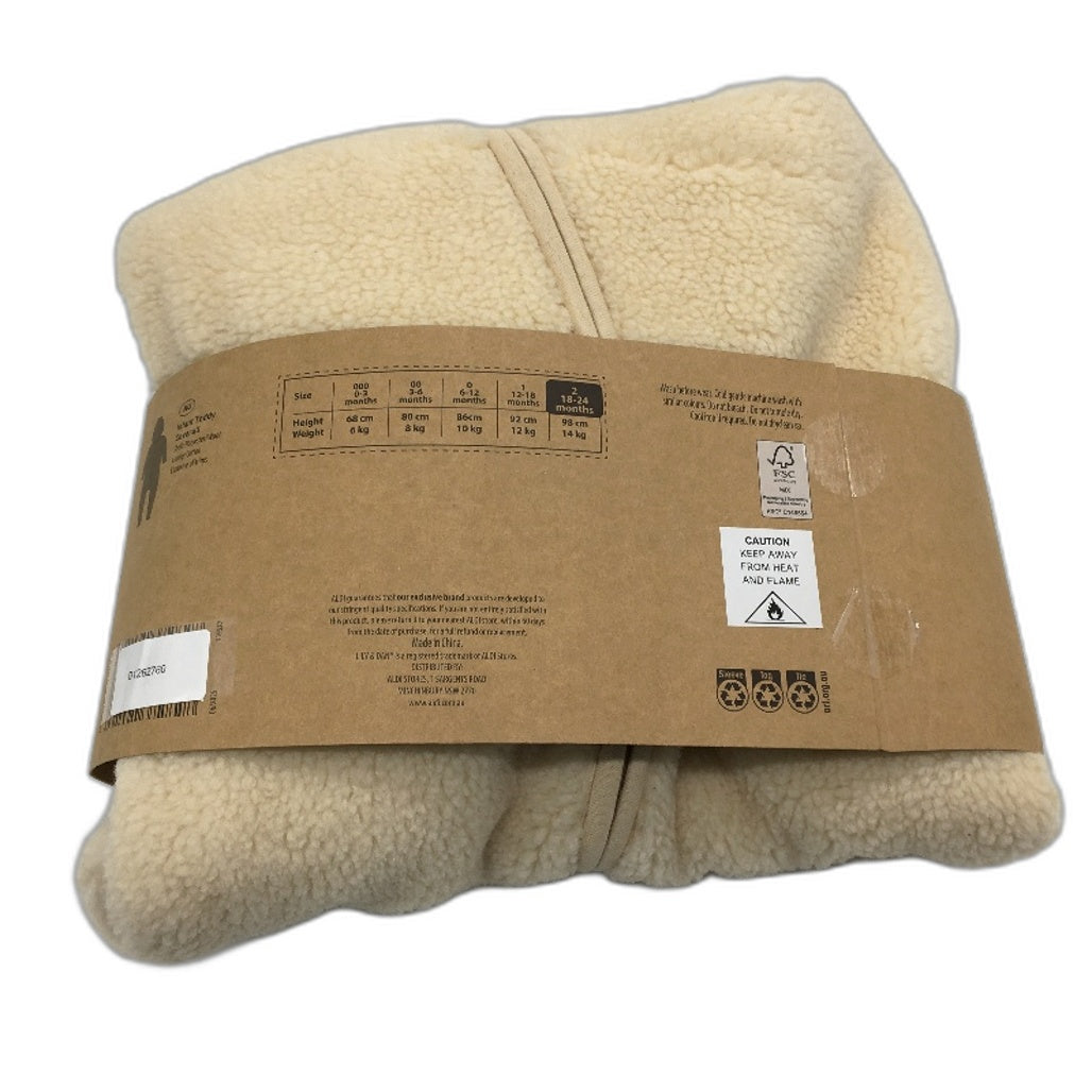 Lily & Dan Tan Infant Teddy Coverall One Piece Suit Babies Sze 2 18-24 Month NEW