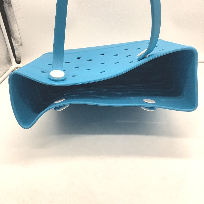 Jiusege Blue EVA Durable Waterproof Rubber Tread Base Sandproof Beach Tote NEW