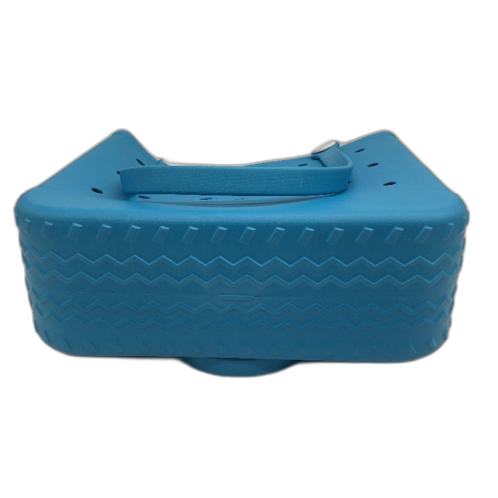 Jiusege Blue EVA Durable Waterproof Rubber Tread Base Sandproof Beach Tote NEW