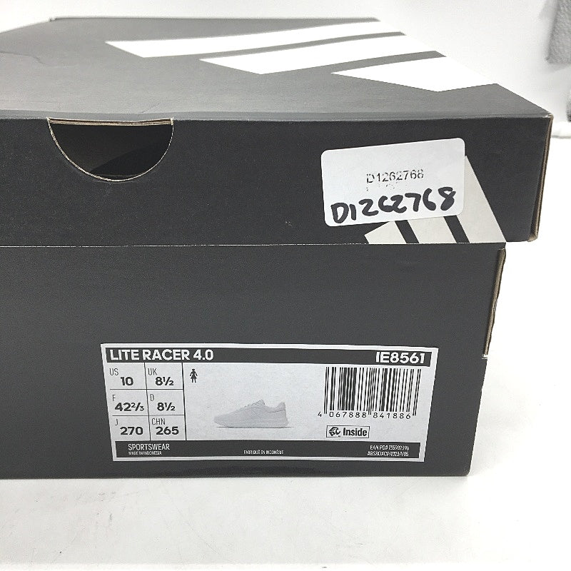 Adidas Lite Racer 4.0 Womens White Running Sneakers IE8561 Size US 10 NEW