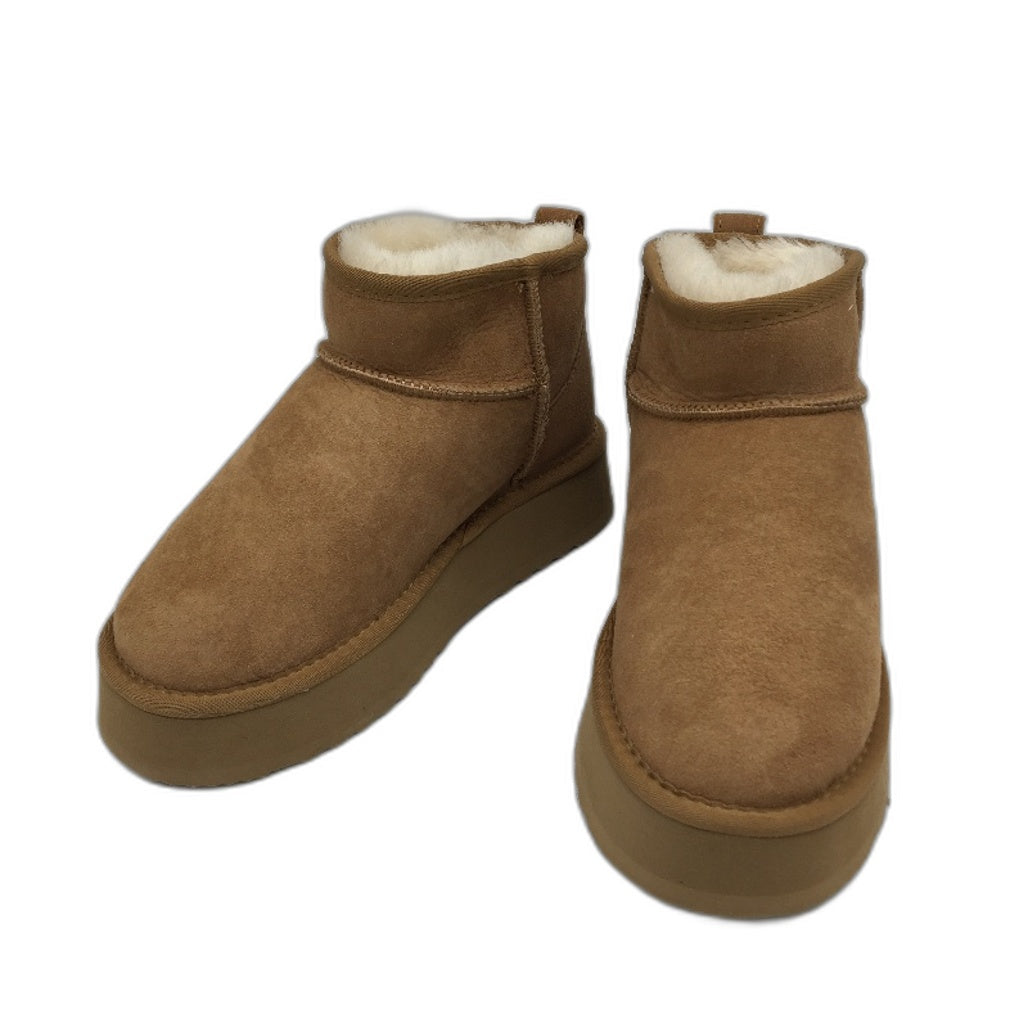 UGG Thick Bottom EVA Chesnut Ankle Bootie Slippers Unisex Size L6  M4 EU37 NEW