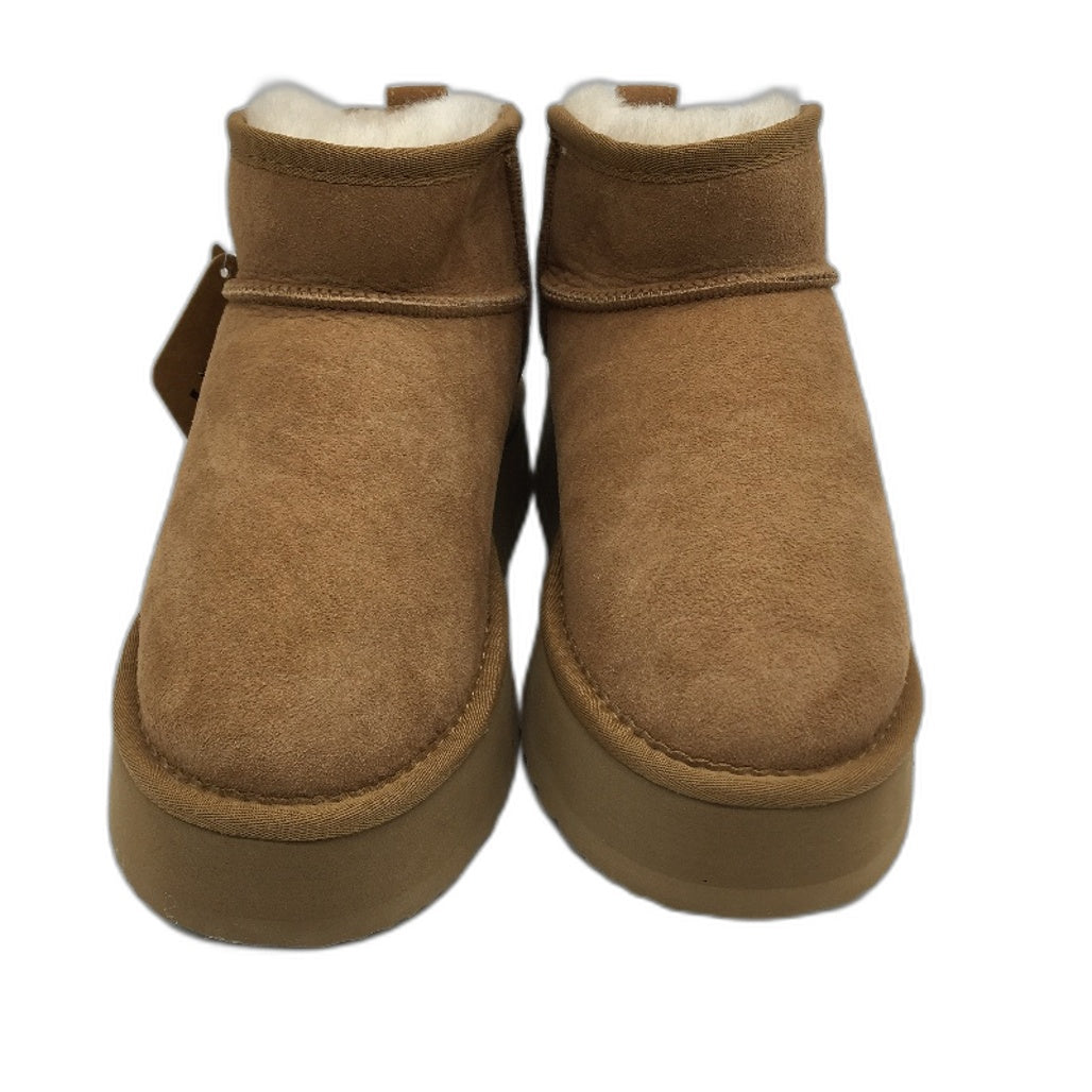 UGG Thick Bottom EVA Chesnut Ankle Bootie Slippers Unisex Size L6  M4 EU37 NEW