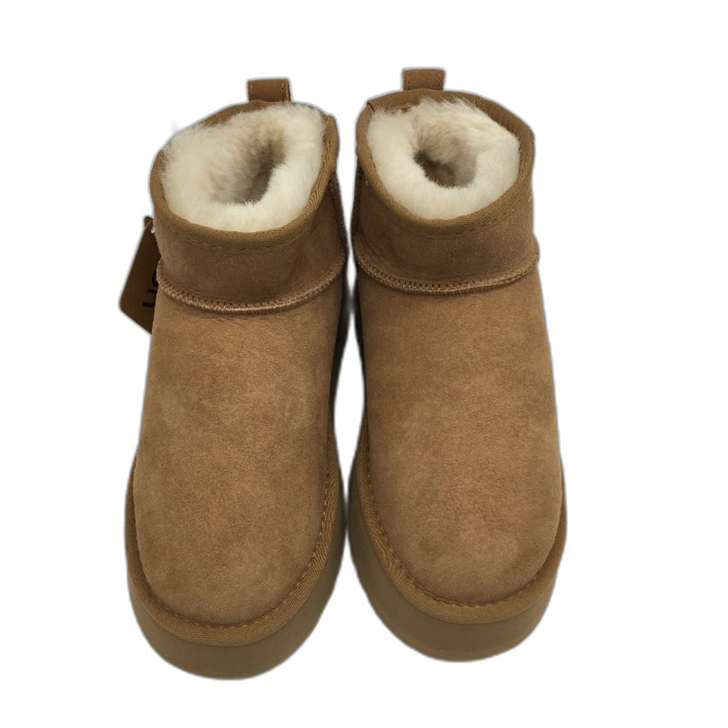 UGG Thick Bottom EVA Chesnut Ankle Bootie Slippers Unisex Size L6  M4 EU37 NEW