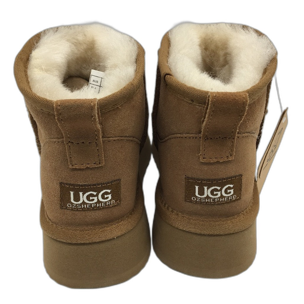 UGG Thick Bottom EVA Chesnut Ankle Bootie Slippers Unisex Size L6  M4 EU37 NEW