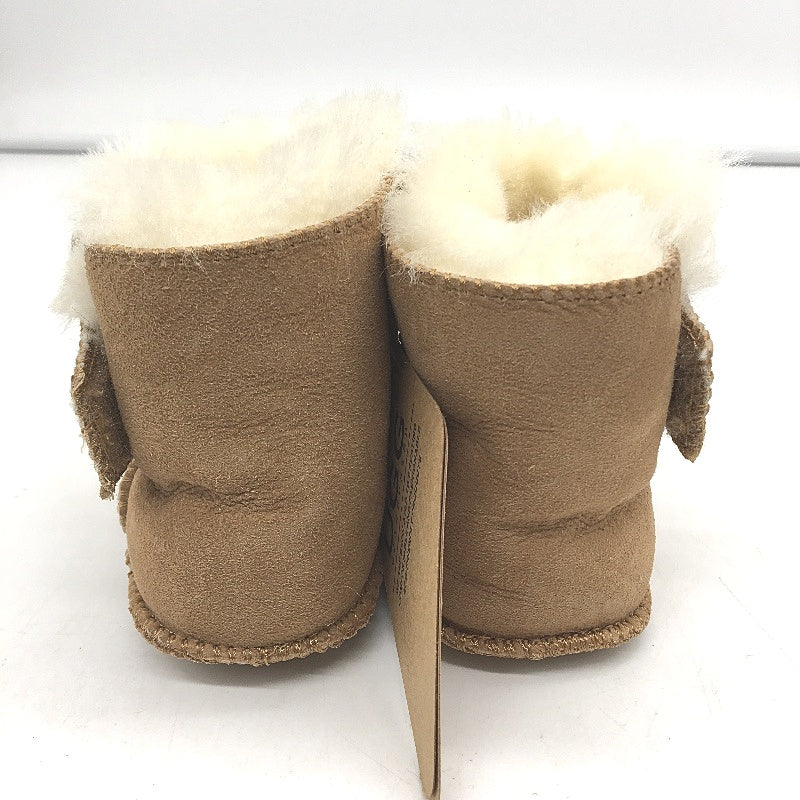 UGG Oz Shepherd Baby Toddler Chesnut Tan Sheepskin Wool Booties Size L NEW