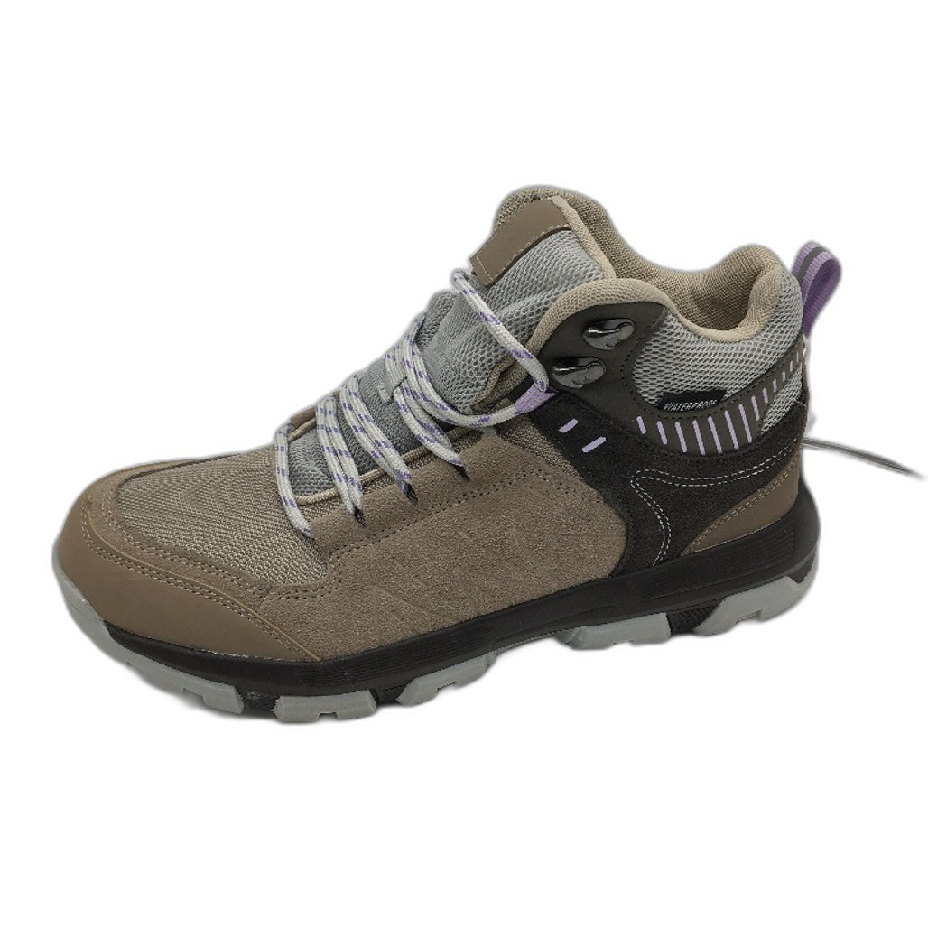 Crane Mid Cut Lace Up Brown Tan Hiking Sneaker Style Shoes Ladies Size 10 NEW