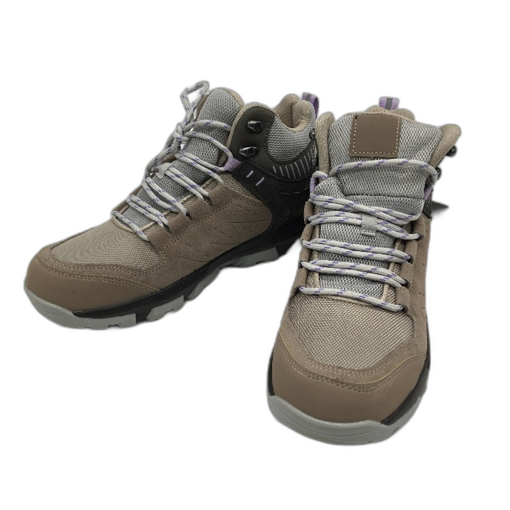 Crane Mid Cut Lace Up Brown Tan Hiking Sneaker Style Shoes Ladies Size 10 NEW