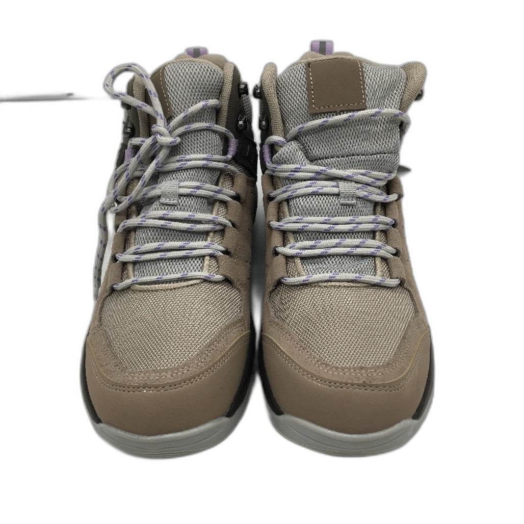 Crane Mid Cut Lace Up Brown Tan Hiking Sneaker Style Shoes Ladies Size 10 NEW