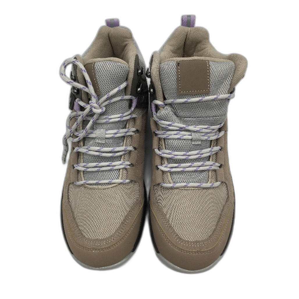 Crane Mid Cut Lace Up Brown Tan Hiking Sneaker Style Shoes Ladies Size 10 NEW