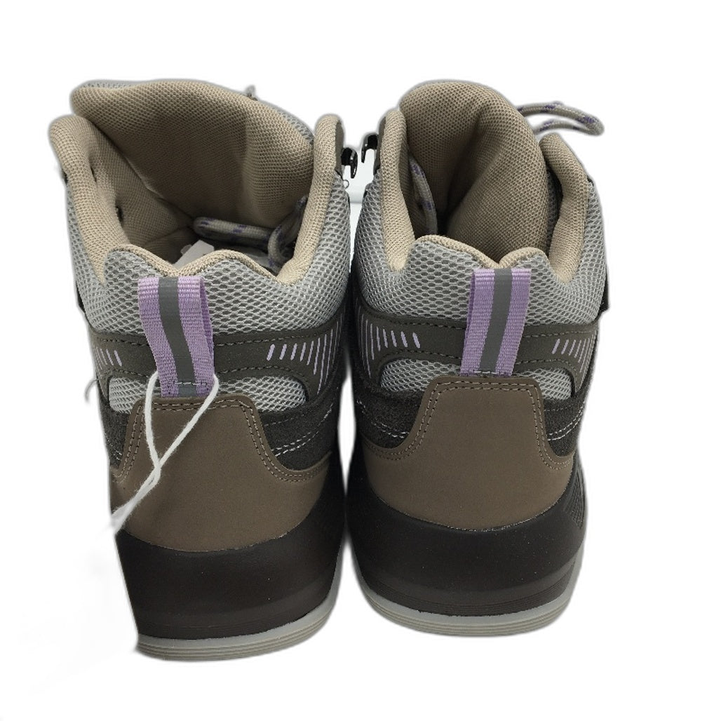 Crane Mid Cut Lace Up Brown Tan Hiking Sneaker Style Shoes Ladies Size 10 NEW