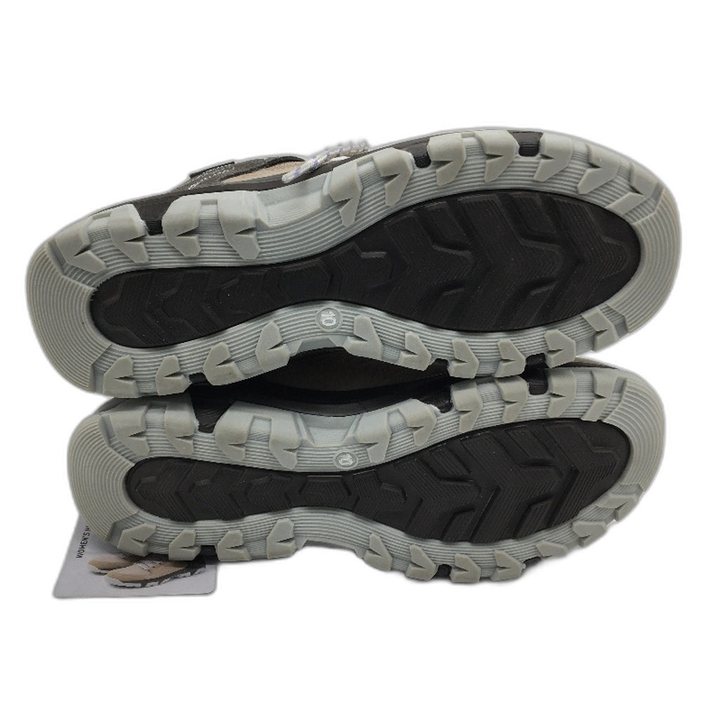 Crane Mid Cut Lace Up Brown Tan Hiking Sneaker Style Shoes Ladies Size 10 NEW