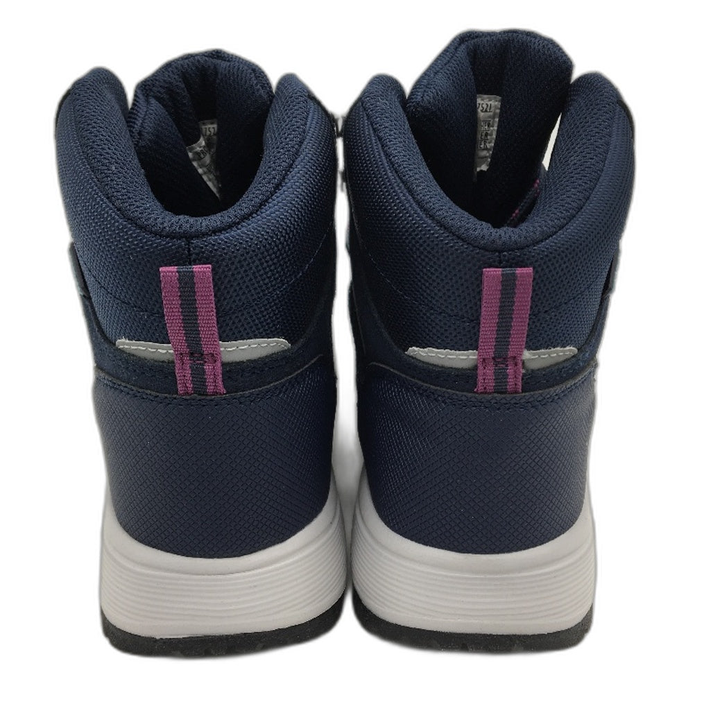 Crane Mid Cut Lace Up Navy Blue Hiking Sneaker Style Shoes Ladies Size 8 NEW