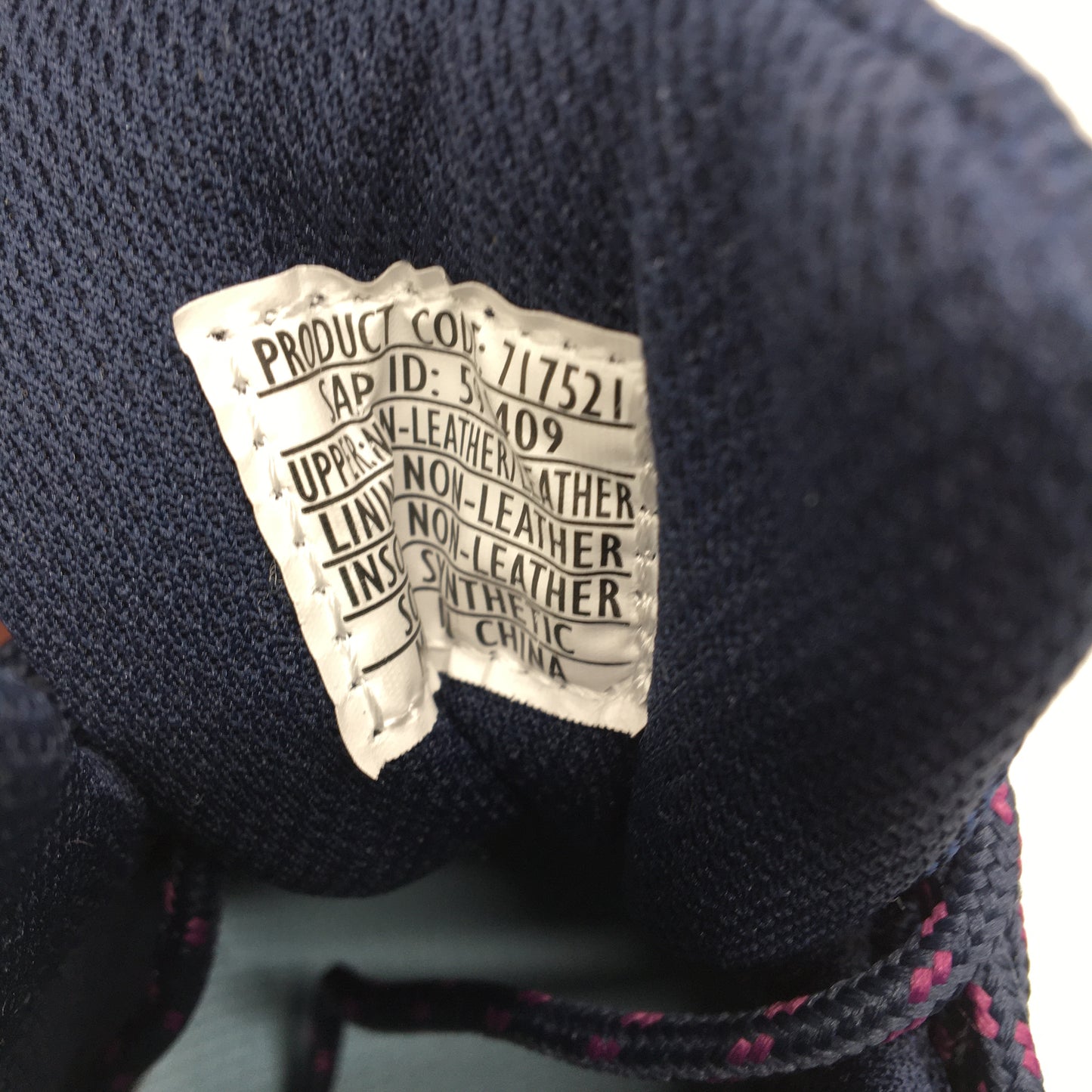 Crane Mid Cut Lace Up Navy Blue Hiking Sneaker Style Shoes Ladies Size 8 NEW