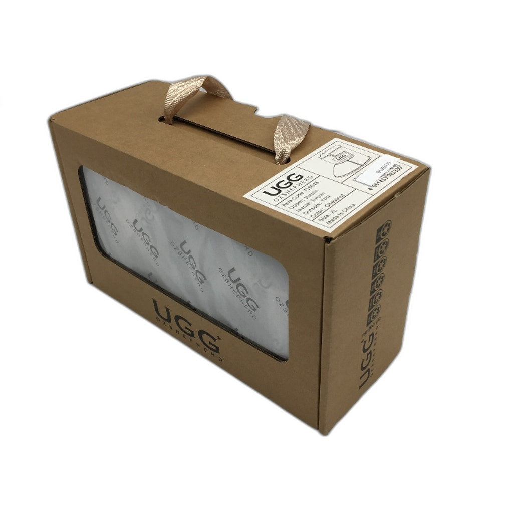 UGG Oz Shepherd Baby Toddler Chesnut Tan Sheepskin Wool Booties Size XL NEW