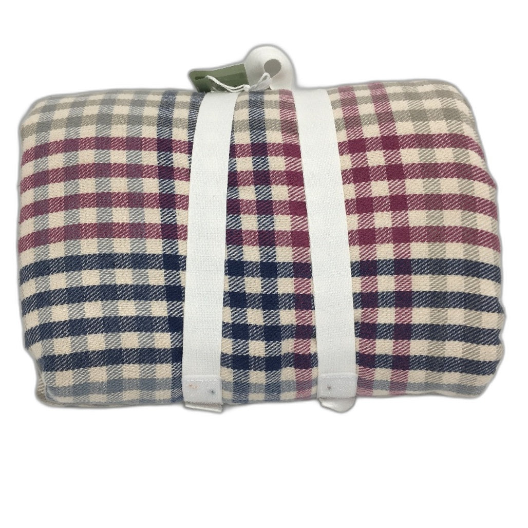 Kirkton House Check Soft Cotton Lightweight Multicoloured Throw Blanket NEW