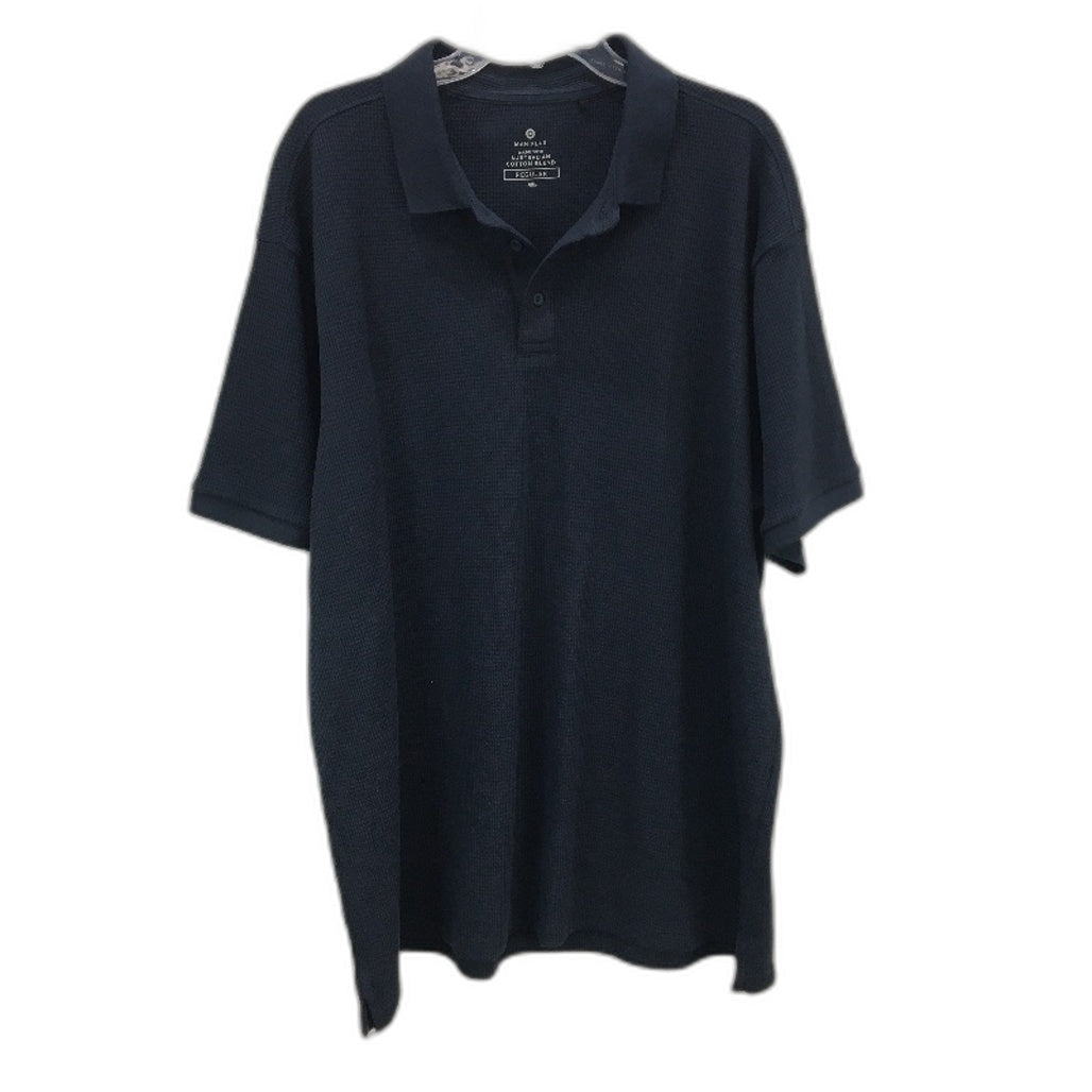 Target Australian Cotton Blend Navy Blue Waffle Polo T-Shirt Mens Size 4XL NEW