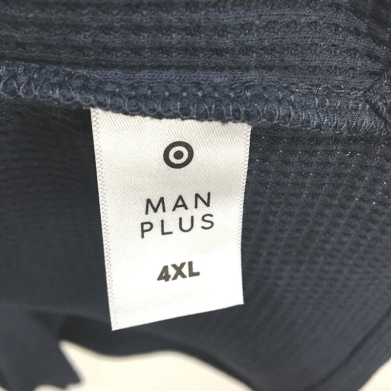 Target Australian Cotton Blend Navy Blue Waffle Polo T-Shirt Mens Size 4XL NEW