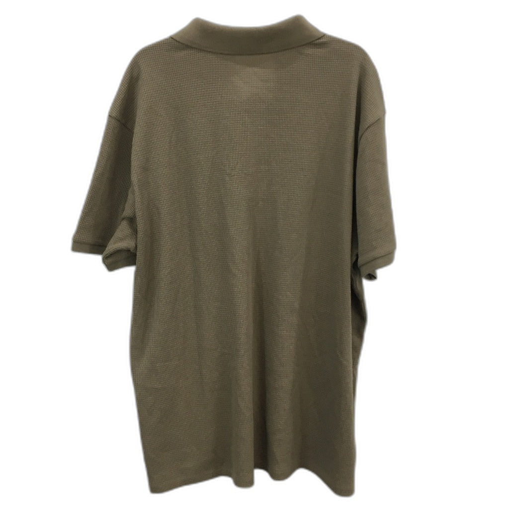 Target Australian Cotton Blend Walnut Brown Waffle Polo T-Shirt Mens Sz 4XL NEW