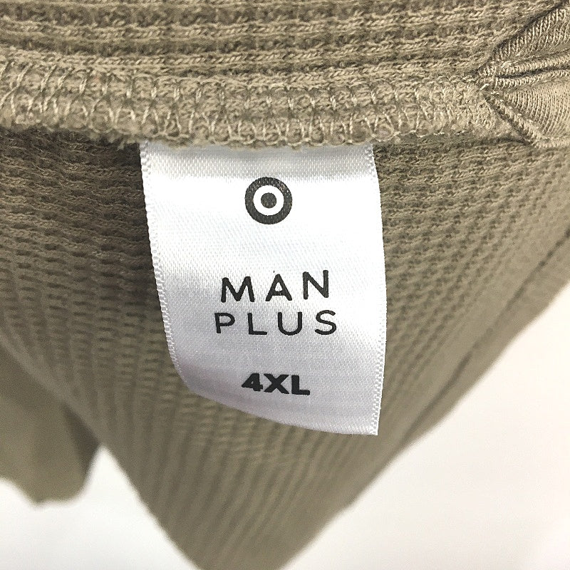 Target Australian Cotton Blend Walnut Brown Waffle Polo T-Shirt Mens Sz 4XL NEW