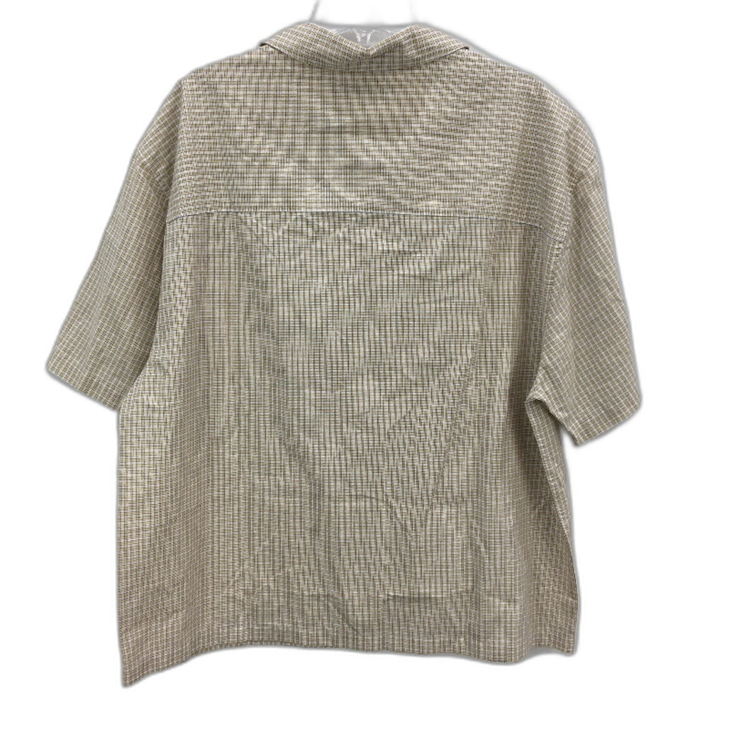 Commons Casablanca Embroidered Cotton Rich Yellow Check Mens Size Large NEW