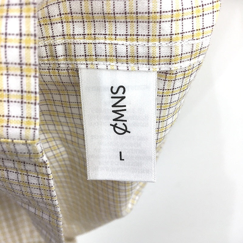 Commons Casablanca Embroidered Cotton Rich Yellow Check Mens Size Large NEW