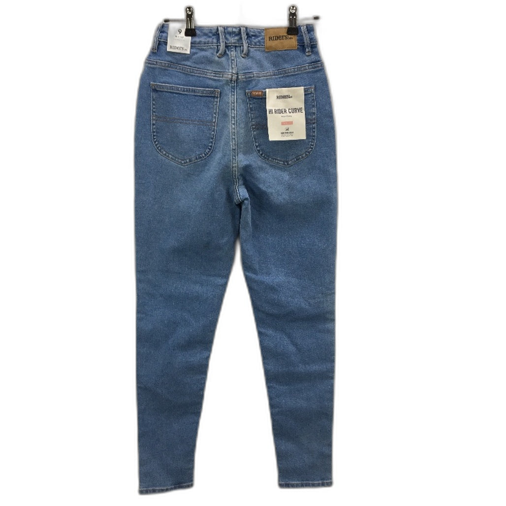 Riders by Lee Hi Rider Skinny Curve Blue Imagination Jeans Ladies Size AU 9 NEW