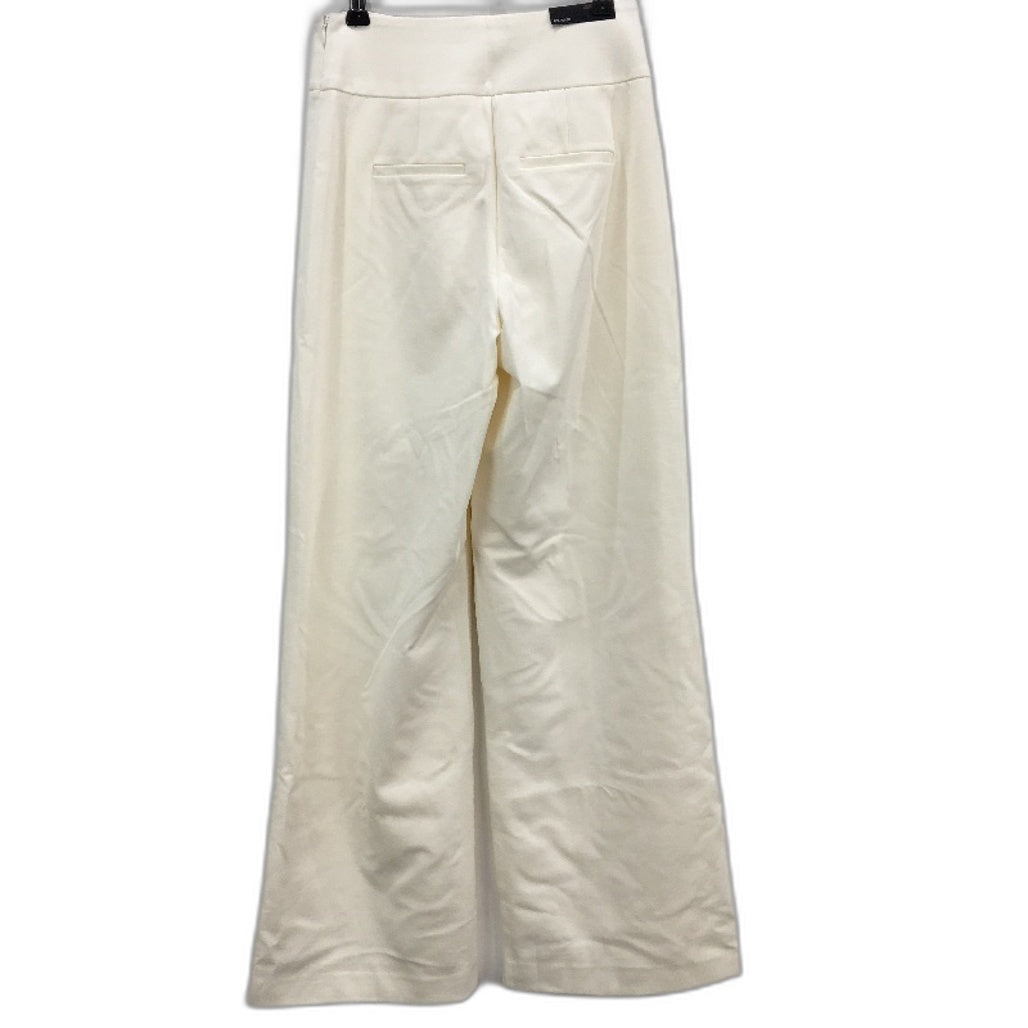 Portmans Bowie Wide Leg Ivory White High Rise Ponte Pants Ladies Size AU 6 NEW