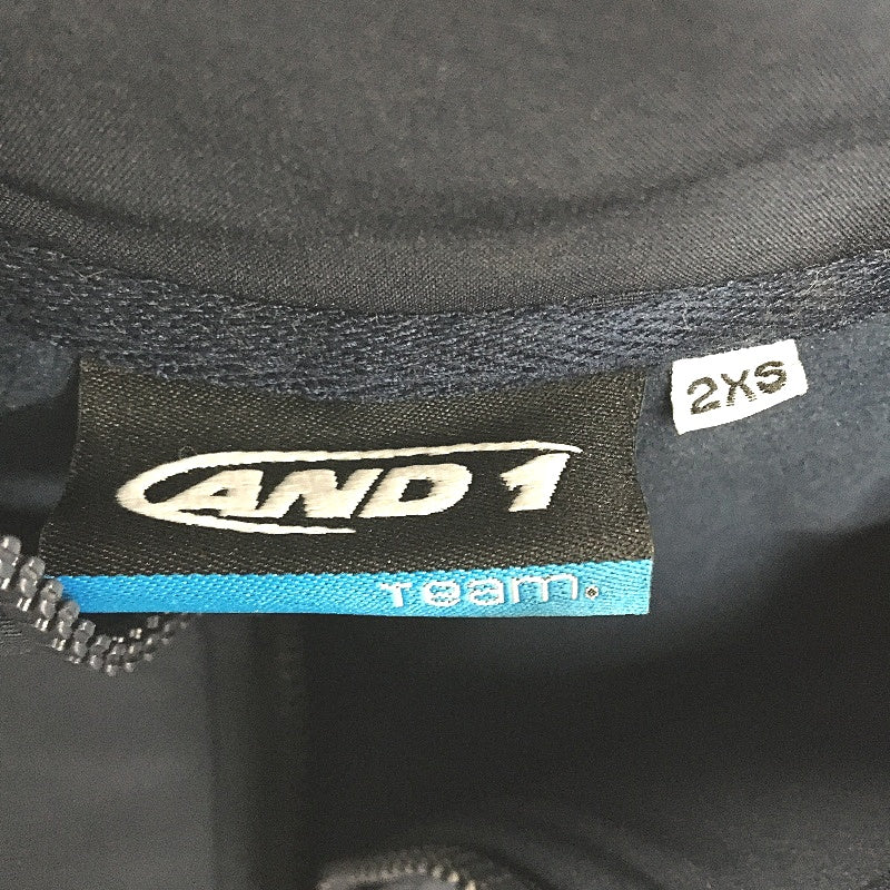 AND1 8pc Navy&Black Zip Up Jackets, Grey Trackpants, SML LTWT Socks Unisex 2XS