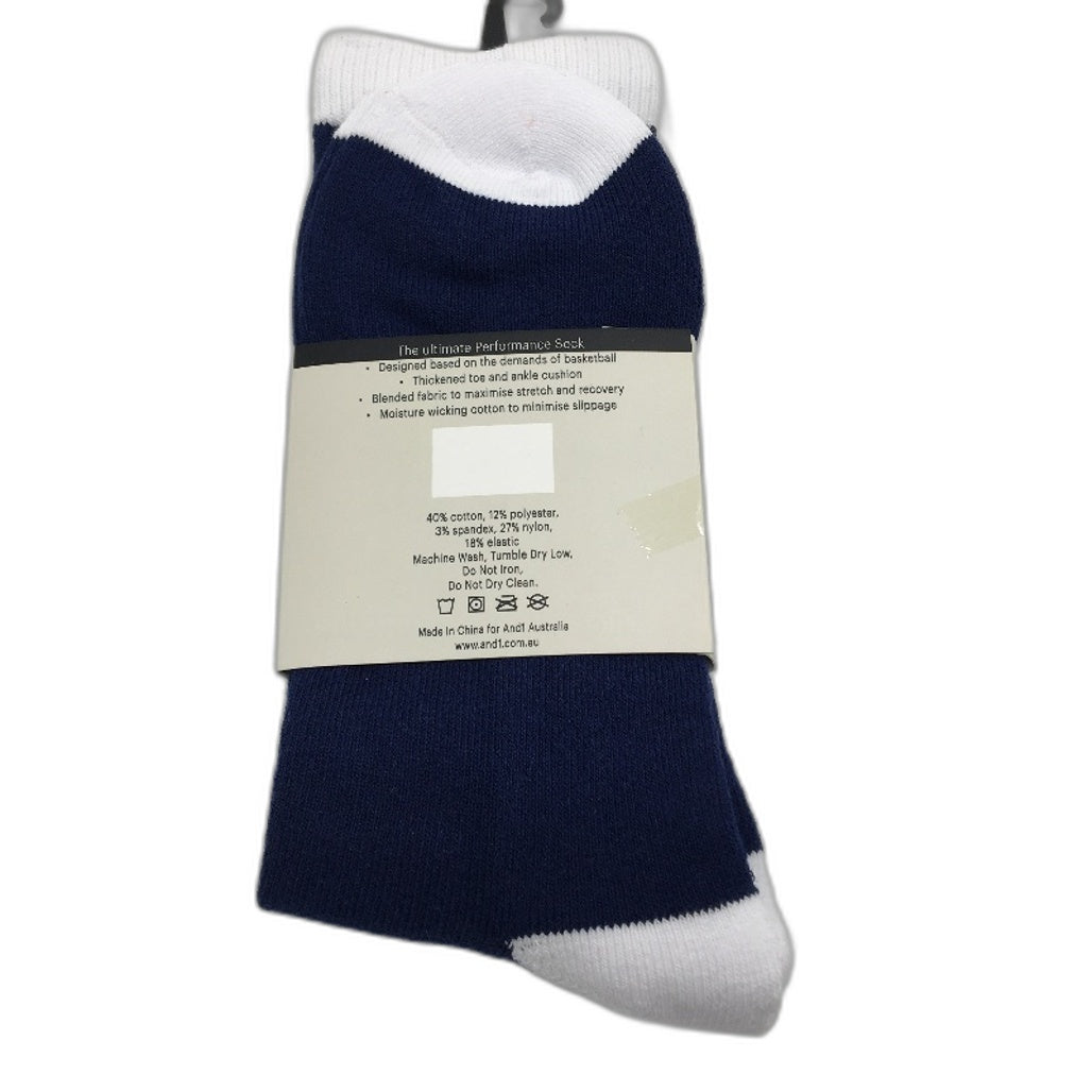 AND1 8pc Navy&Black Hoodies and SML&LRG Navy Socks Unisex Size 2XL