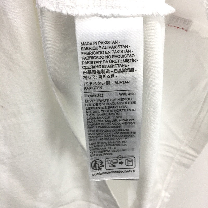 Levi's Relaxed Fit White Logo Graphic Cotton Tee Shirt Mens Size Small NEW
