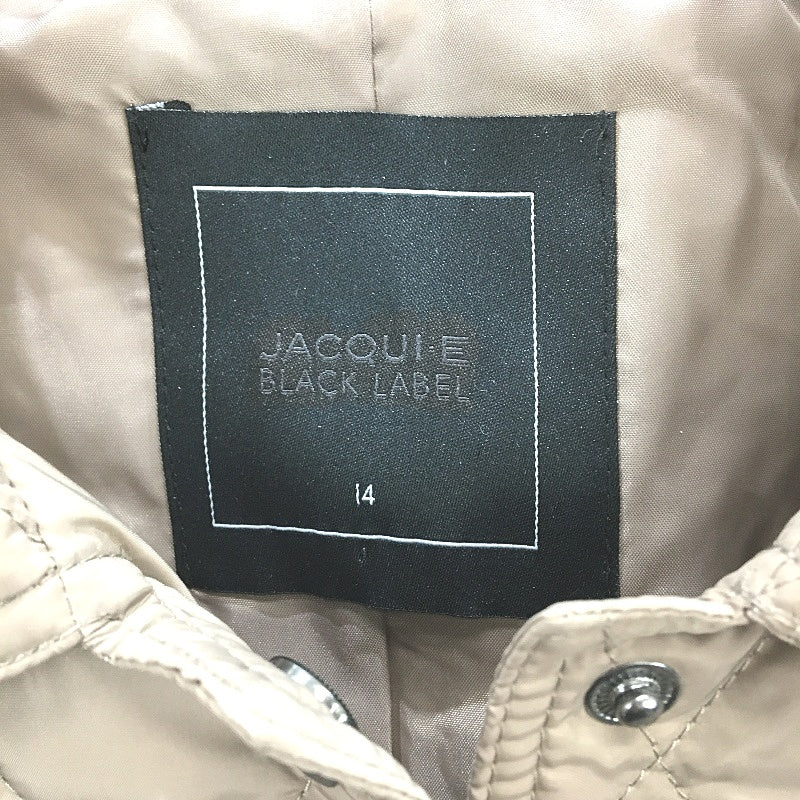 Jacqui E Collared Quilted Snap Button Brown Jacket Ladies Size AU 14 NEW