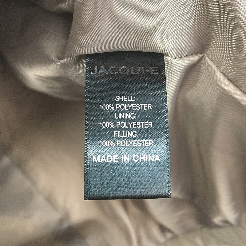 Jacqui E Collared Quilted Snap Button Brown Jacket Ladies Size AU 14 NEW