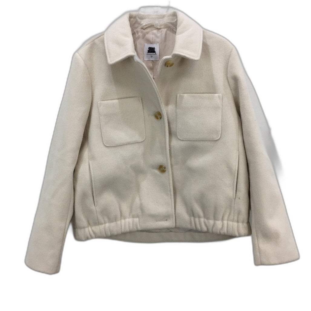 Just Jeans Regan Boxy Fit Cream White Jacket Ladies Size AU 12 NEW