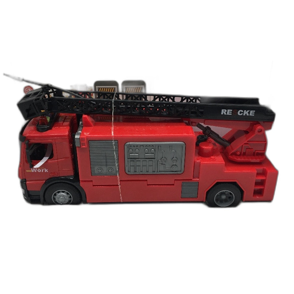 Skirtoy Fire Truck & Mini Toy Cars Set With Ladder Water Hose SJ737 NEW