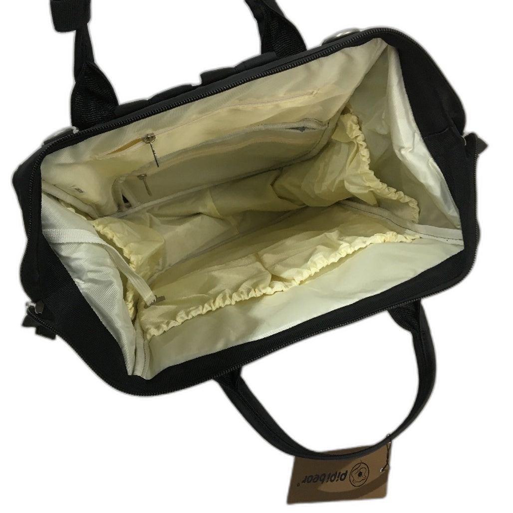 Pipi Bear Black Multi-functional Waterproof Baby Nappy Diaper Backpack NEW