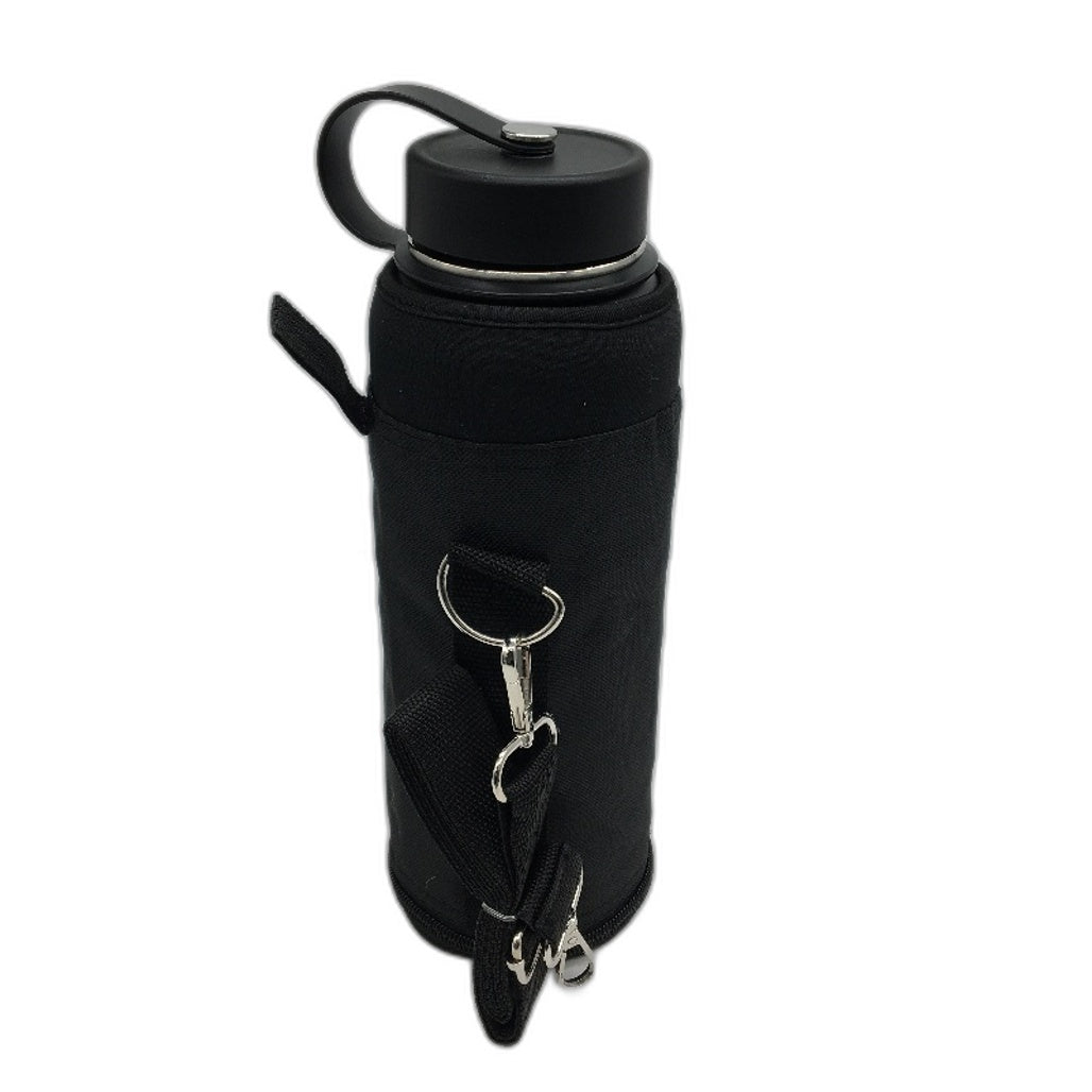 BUZIO Duet Series 40oz Lead Free Stainless Steel Water Bottle Black NEW