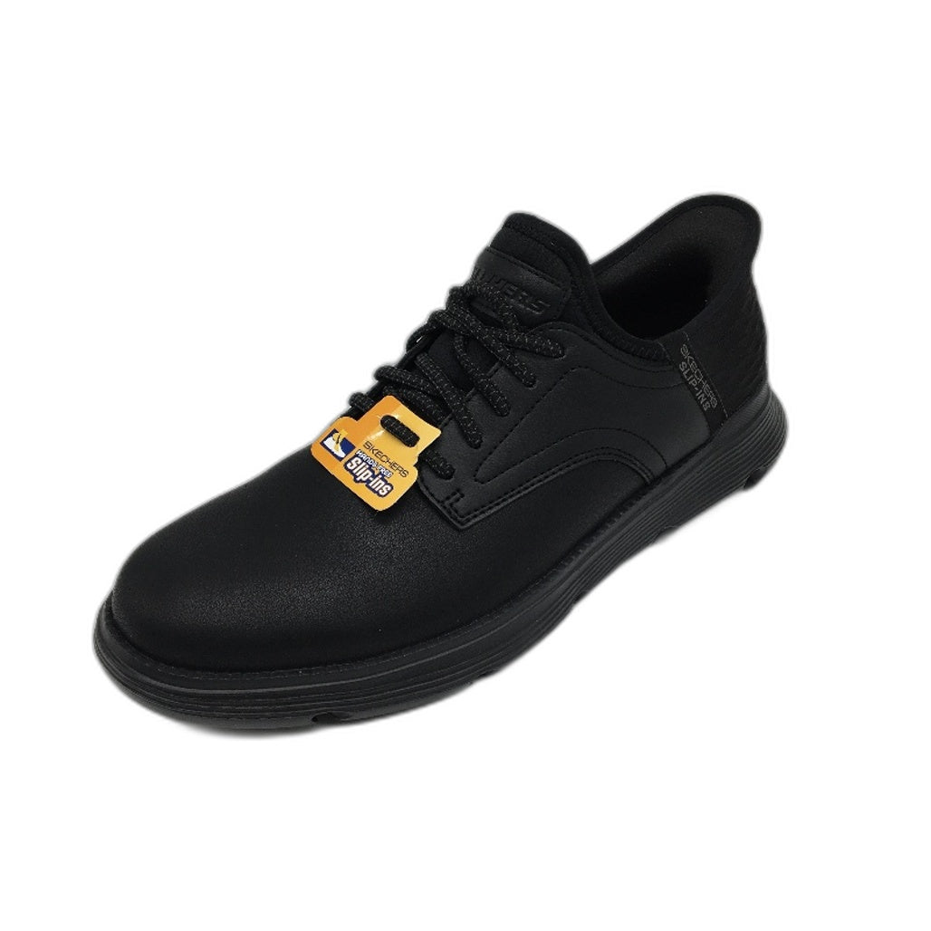 Skechers Air Cooled Memory Foam Black Slip In Gervin Shoes Mens Size US 10 NEW