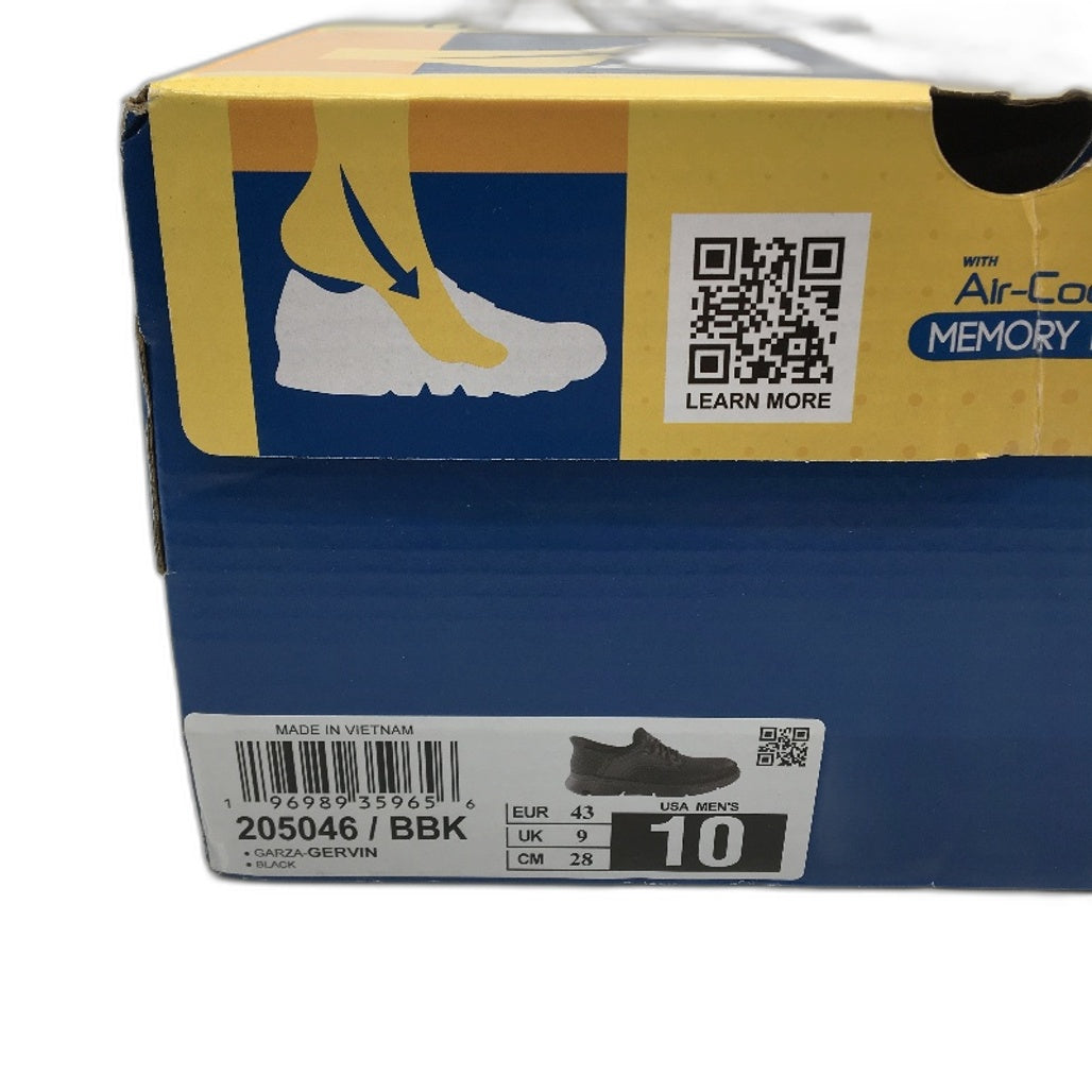 Skechers Air Cooled Memory Foam Black Slip In Gervin Shoes Mens Size US 10 NEW
