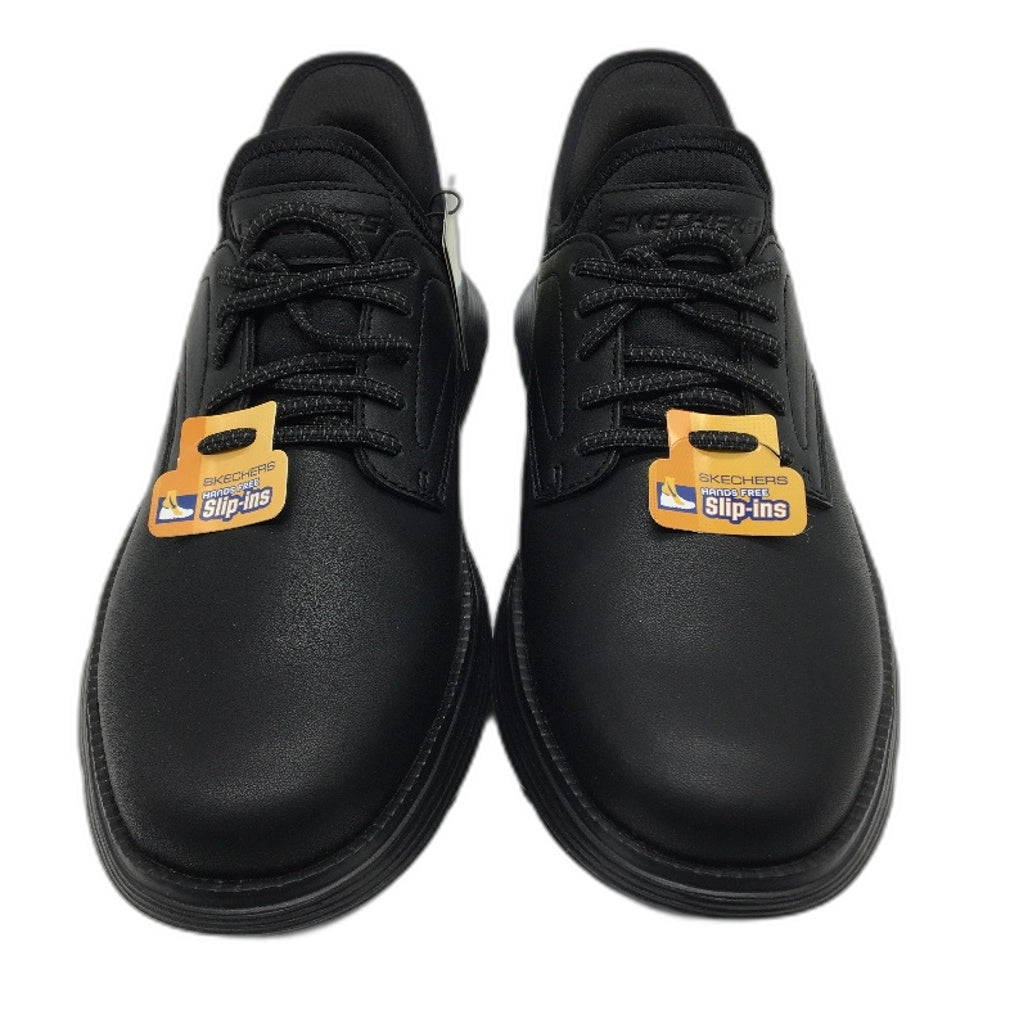 Skechers Air Cooled Memory Foam Black Slip In Gervin Shoes Mens Size US 10 NEW