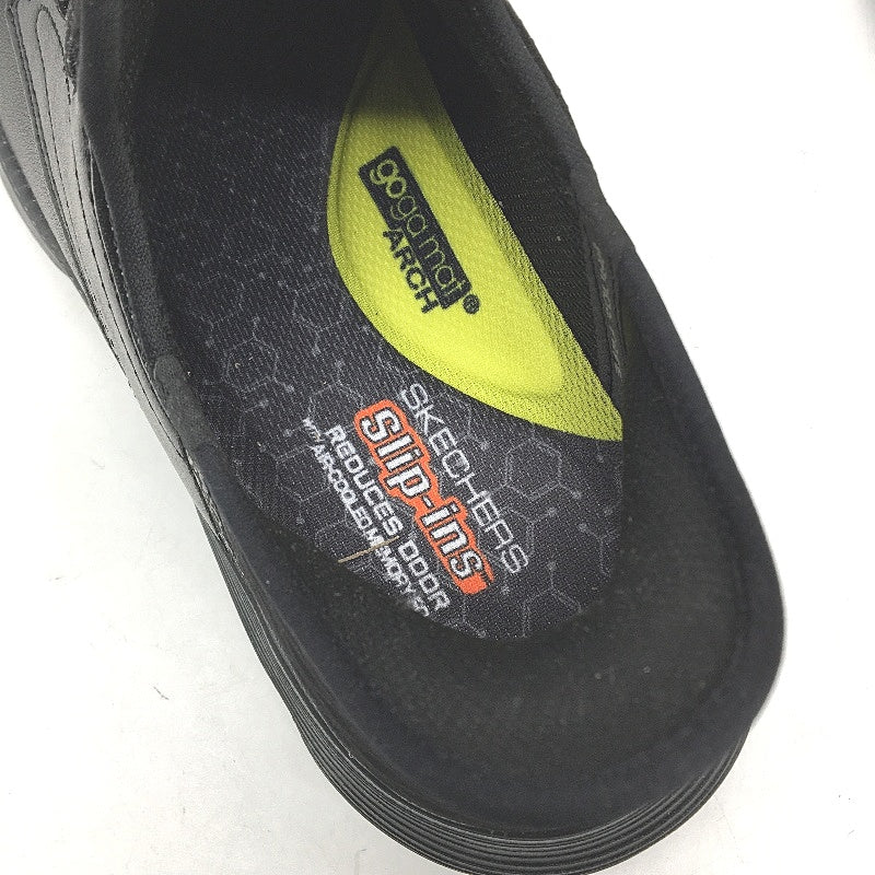 Skechers Air Cooled Memory Foam Black Slip In Gervin Shoes Mens Size US 10 NEW